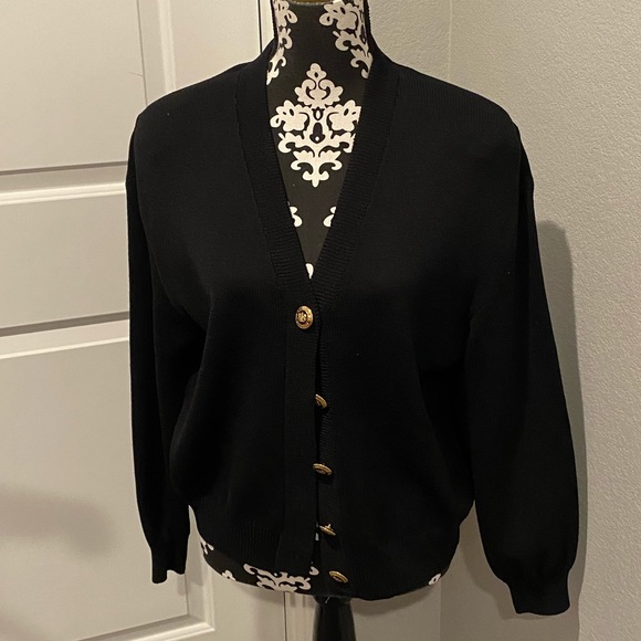 St. John black cardigan - Picture 1 of 3